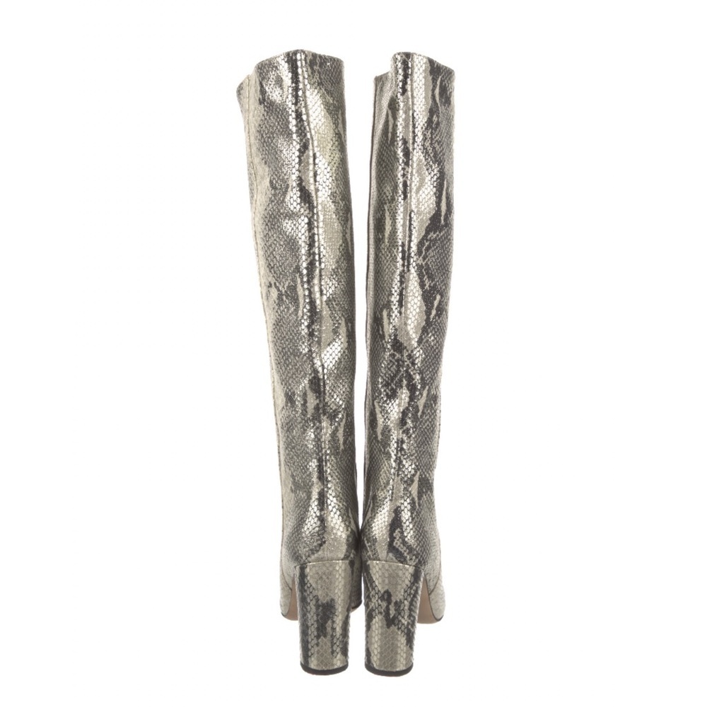 Paris Texas | Animal Print Boots | Metallic | Block Heel | Pointed Toe | size 40 - Picture 5 of 5